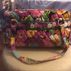 Multicolored flora Vera Bradley satchel